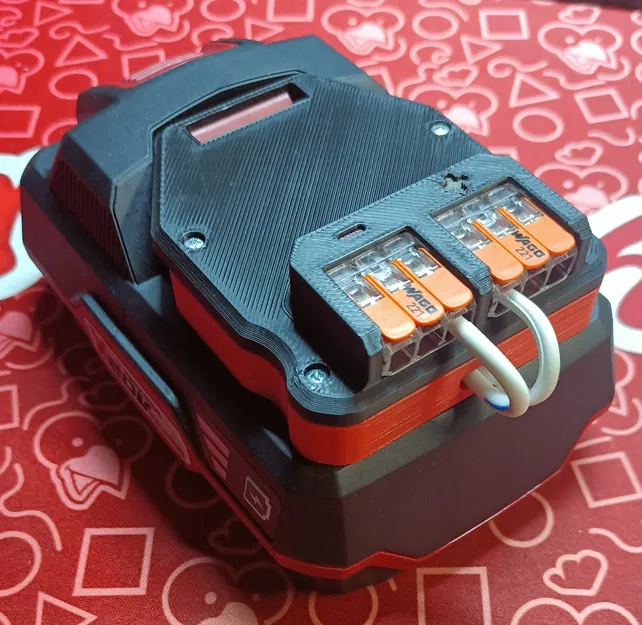 Adapter WAGO cho Pin Parkside (Hệ Pin Li-Ion 20V) - Image 1