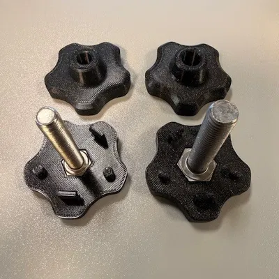 Tay Cầm Hình Ngôi Sao Cho Bu Lông Lục Giác Không Cần Dụng Cụ