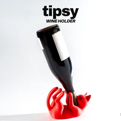Giá đỡ rượu hình mèo Tipsy
