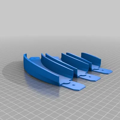 Khúc cua Hot Wheel 45 độ, Nghiêng 5 độ có Bộ nối Cải tiến (Bán kính 100mm, 150mm, 200mm)