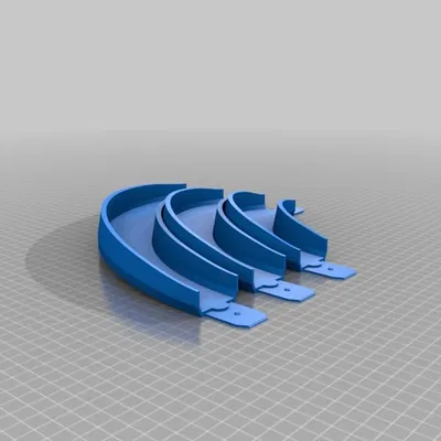 Đường đua Hot Wheel Rẽ 90 độ, Nghiêng 10 độ có Khớp nối Cải tiến (Bán kính 100mm, 150mm, 200mm)