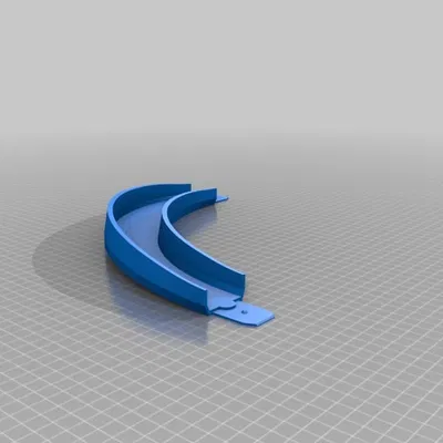 Đường đua Hot Wheel Rẽ 90 độ, Nghiêng 10 độ có Khớp nối Cải tiến (Bán kính 100mm, 150mm, 200mm)