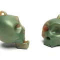 Bộ Nhẫn và Móc Khóa Đầu Lâu Khớp Nối Fidget Skull - Thumbnail 2