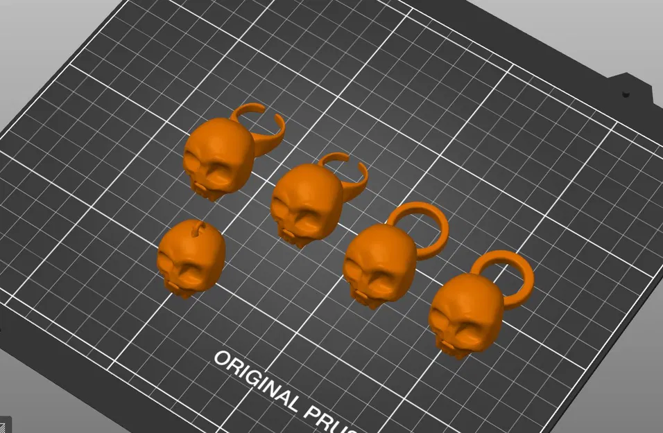 Bộ Nhẫn và Móc Khóa Đầu Lâu Khớp Nối Fidget Skull - Image 6