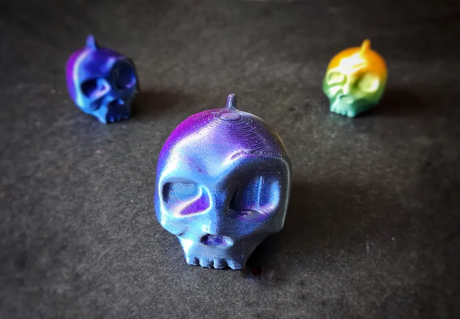Bộ Nhẫn và Móc Khóa Đầu Lâu Khớp Nối Fidget Skull - Image 7
