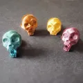 Bộ Nhẫn và Móc Khóa Đầu Lâu Khớp Nối Fidget Skull - Thumbnail 8