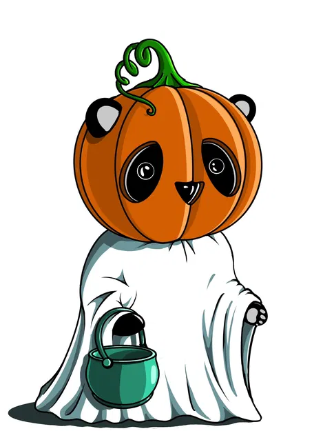 Gấu Trúc Halloween - Trick or Treat Panda - Image 3