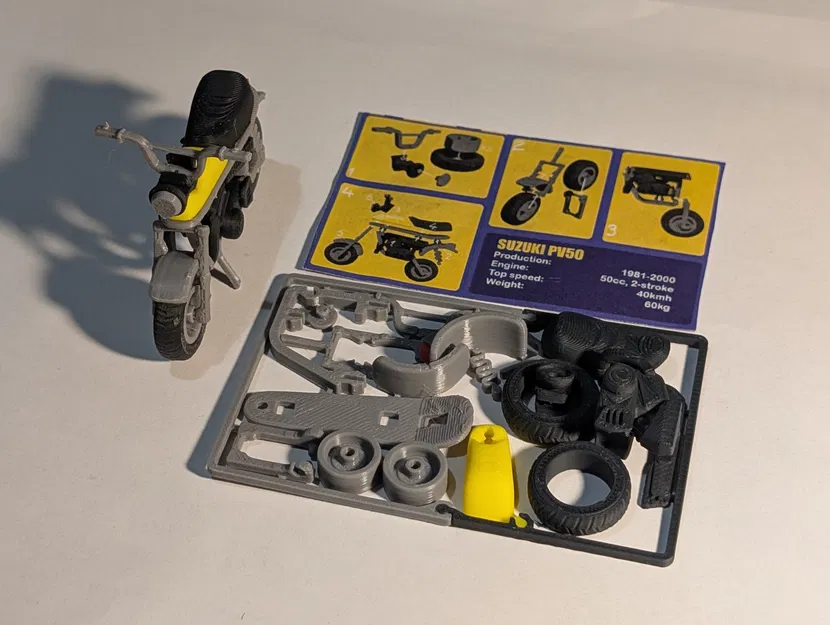 Mô hình Suzuki PV50 kitcard tỷ lệ 1:20 - Image 7