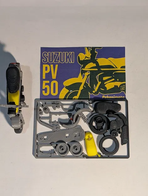 Mô hình Suzuki PV50 kitcard tỷ lệ 1:20 - Image 8