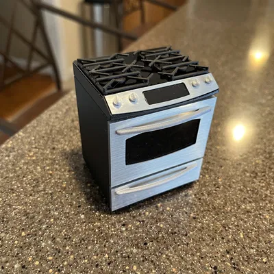 Mô Hình Bếp Ga Nhà Búp Bê Tỉ Lệ 12:1