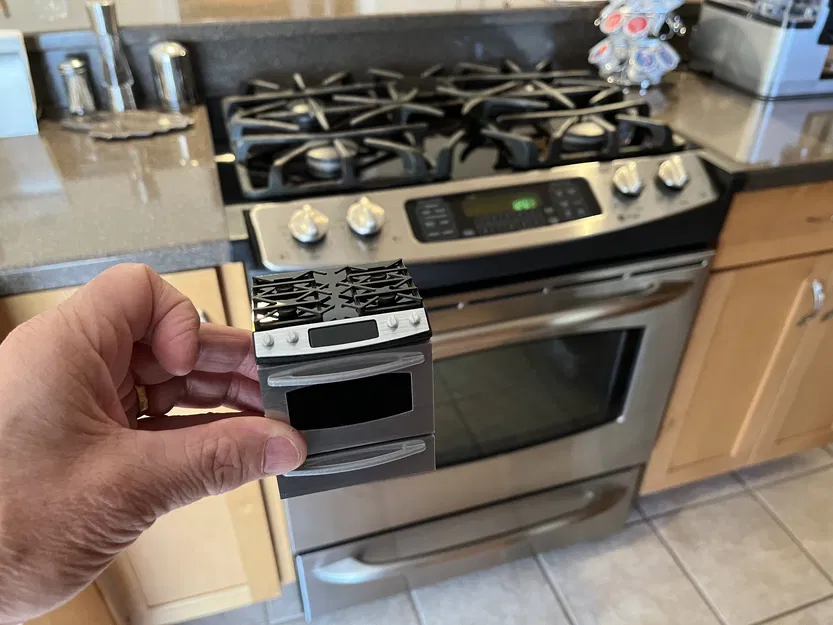 Mô Hình Bếp Ga Nhà Búp Bê Tỉ Lệ 12:1 - Image 2