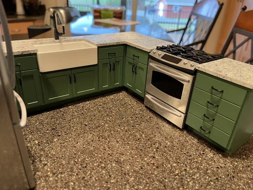 Mô Hình Bếp Ga Nhà Búp Bê Tỉ Lệ 12:1 - Image 3