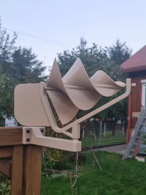 Tuabin Gió Archimedes Có Đế Gắn Tường và Bạc Lót Thay Vòng Bi - Image 2