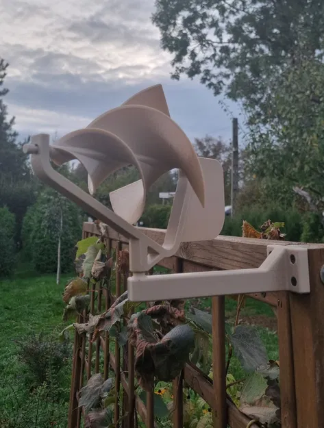 Tuabin Gió Archimedes Có Đế Gắn Tường và Bạc Lót Thay Vòng Bi - Image 3