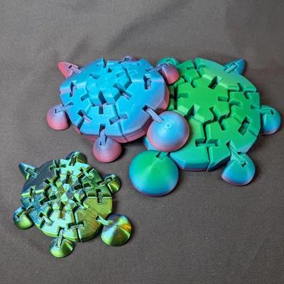 Rùa Fidget Khớp Nối Co Giãn In Liền