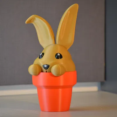 Chậu Thỏ Con - Đơn và Đa vật liệu