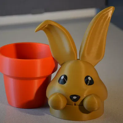 Chậu Thỏ Con - Đơn và Đa vật liệu