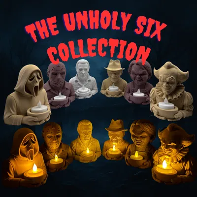 Bộ Sưu Tập The Unholy Six: Chân Nến Tealight Kinh Dị
