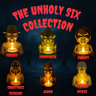 Bộ Sưu Tập The Unholy Six: Chân Nến Tealight Kinh Dị
