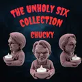 Bộ Sưu Tập The Unholy Six: Chân Nến Tealight Kinh Dị - Thumbnail 6