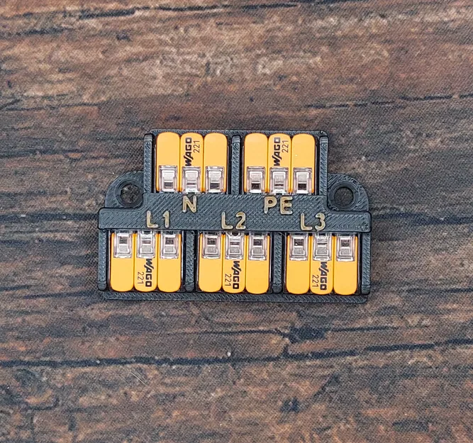 Đế giữ WAGO221 L1,L2,L3,N,PE - Image 1