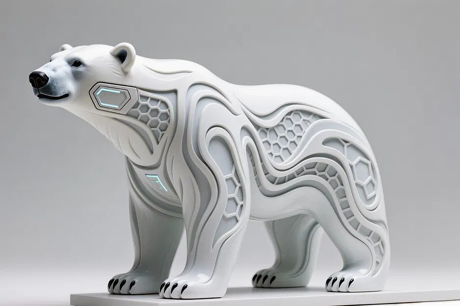Tượng Gấu Bắc Cực Hexa - Image 1
