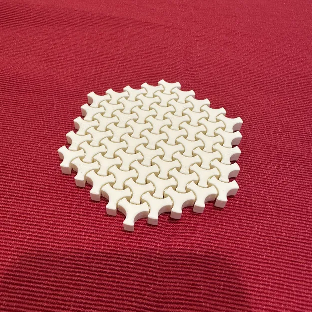 Đế Lót Ly Dẻo Kiểu Mắt Xích - Image 1