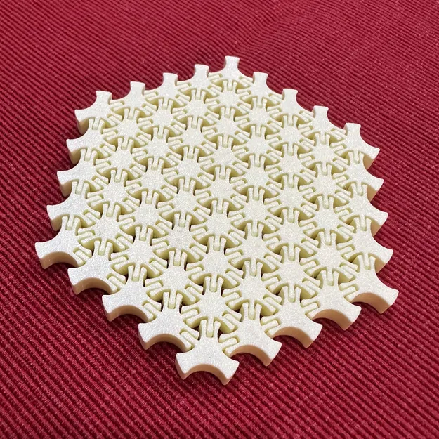 Đế Lót Ly Dẻo Kiểu Mắt Xích - Image 2