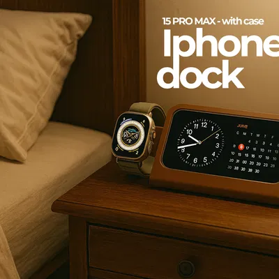 Đế Sạc iPhone 15 Pro Max Có Khe Cắm Cho Ốp Lưng Có Vòng