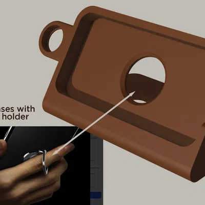 Đế Sạc iPhone 15 Pro Max Có Khe Cắm Cho Ốp Lưng Có Vòng