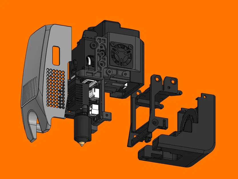 Mô hình CAD đầu phun Creality K2 - Image 2