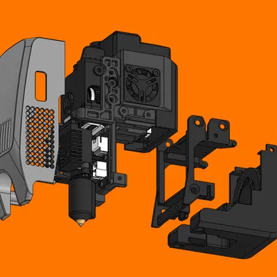 Mô hình CAD đầu phun Creality K2