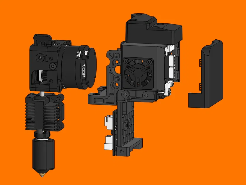 Mô hình CAD đầu phun Creality K2 - Image 3