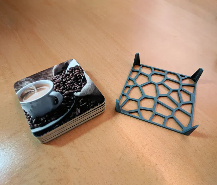 Chân Đế Ly Coaster Hình Voronoi - Image 1