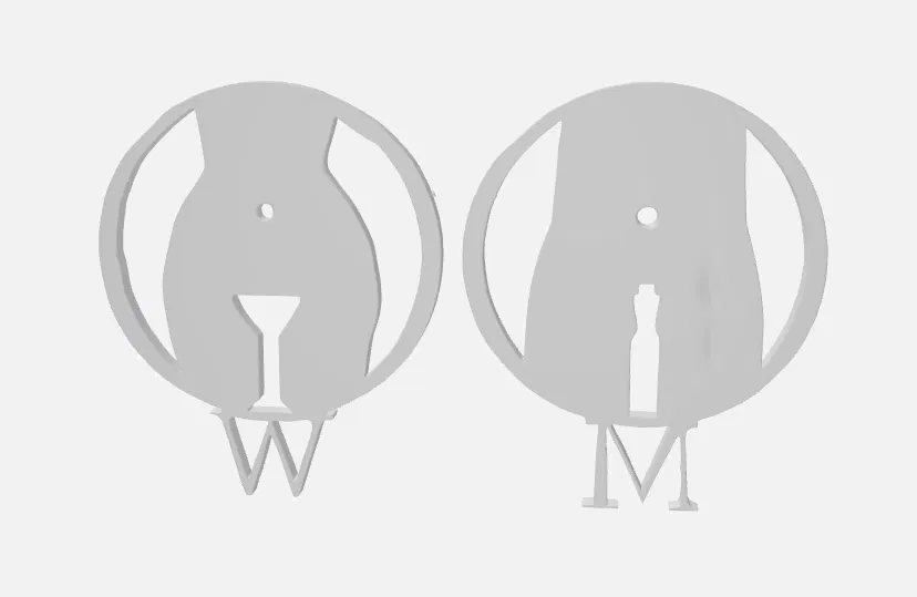 Biển hiệu phòng tắm nam nữ 1 - Image 4