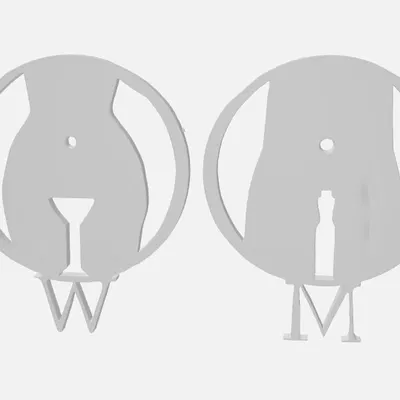 Biển hiệu phòng tắm nam nữ 1