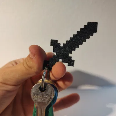 Móc khóa kiếm Minecraft