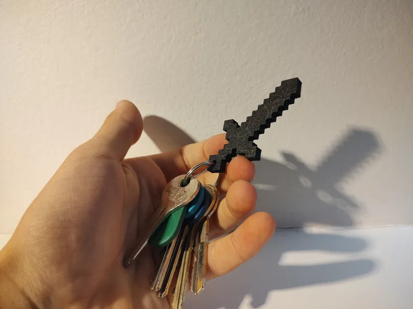 Móc khóa kiếm Minecraft - Image 2