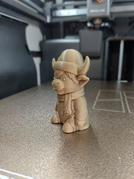 Mô hình Bò Cao Nguyên Giáng Sinh dễ thương - Image 2