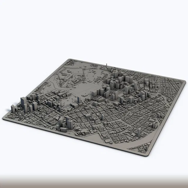 Mô Hình 3D Thành Phố Tokyo Nhật Bản - Cảnh Quan Đô Thị In Được - Kiến Trúc Siêu Đô Thị Nhật Bản - Image 1