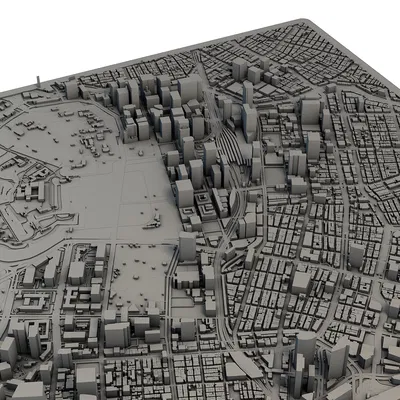 Mô Hình 3D Thành Phố Tokyo Nhật Bản - Cảnh Quan Đô Thị In Được - Kiến Trúc Siêu Đô Thị Nhật Bản