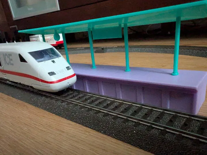 Sân ga Tàu hỏa H0, Bahnsteig Eisenbahnstation 1:87 - Image 1