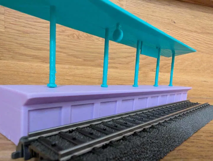 Sân ga Tàu hỏa H0, Bahnsteig Eisenbahnstation 1:87 - Image 3