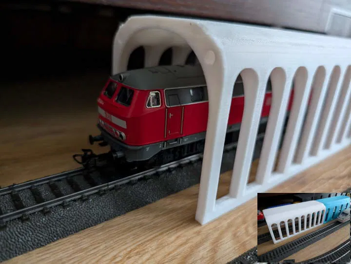 H0 Tunnel / Tunnel Ray Gỗ như Brio/Ikea tỉ lệ 1:87 - Image 1