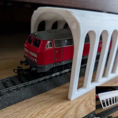 H0 Tunnel / Tunnel Ray Gỗ như Brio/Ikea tỉ lệ 1:87