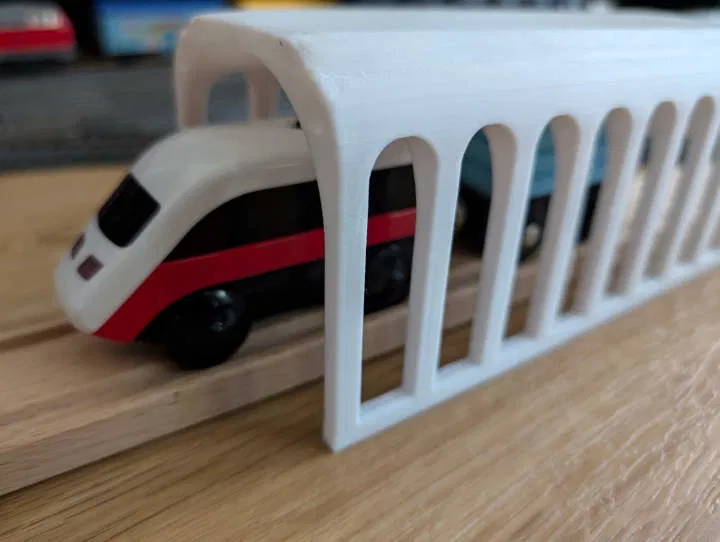 H0 Tunnel / Tunnel Ray Gỗ như Brio/Ikea tỉ lệ 1:87 - Image 3