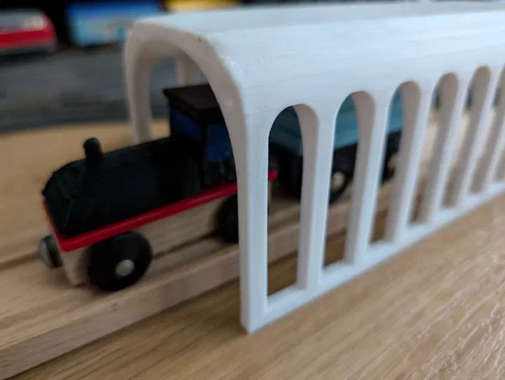 H0 Tunnel / Tunnel Ray Gỗ như Brio/Ikea tỉ lệ 1:87 - Image 4