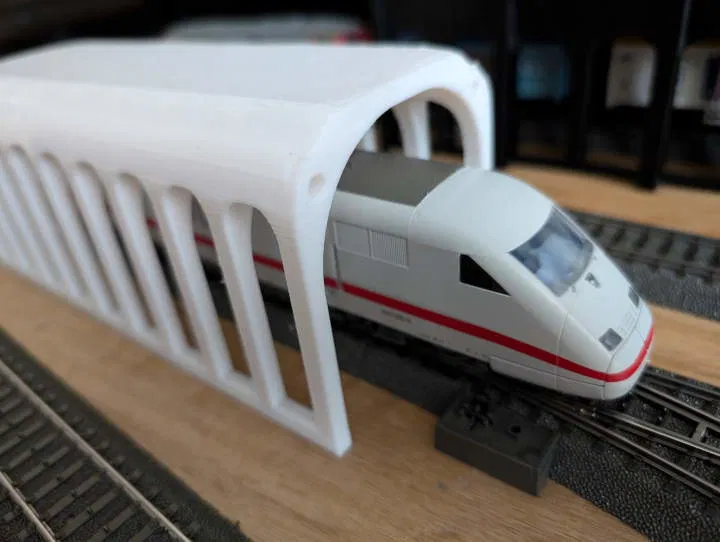 H0 Tunnel / Tunnel Ray Gỗ như Brio/Ikea tỉ lệ 1:87 - Image 7