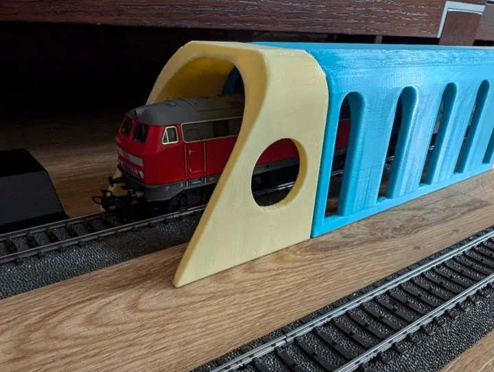 H0 Tunnel / Tunnel Ray Gỗ như Brio/Ikea tỉ lệ 1:87 - Image 8