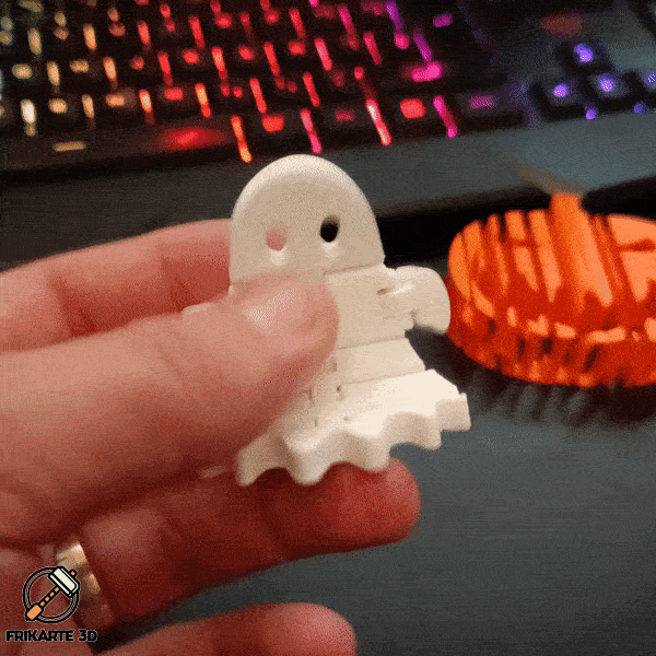 Halloween Flexi Boo – Bóng Ma Khớp Nối Có Thể Di Chuyển - Thumbnail 1